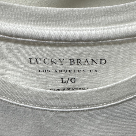 Lucky Brand White Tee with Cactus Graphic - Picture 2 of 7